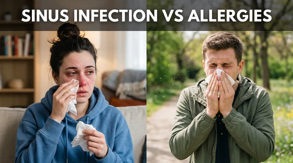 How to Tell Sinus Infection vs Allergies: Key Differences
